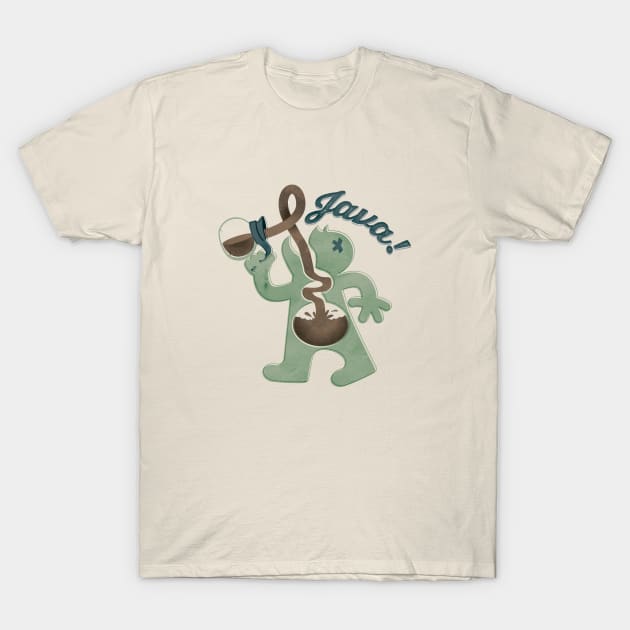 Coffee Man Java Man T-Shirt by Natural 20 Shirts